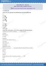 Đề thi học kì 1 Tiếng Anh 7 Global Success - Đề số 10